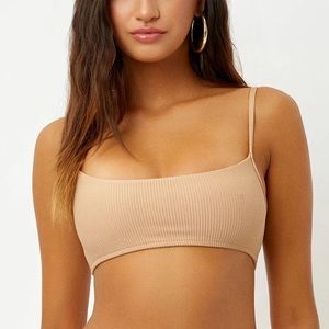 Frankies bikinis “Boots” top in sand